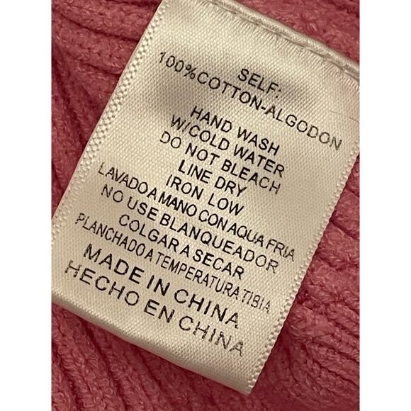 Vici Pink Bubble Over Ribbed Knit Sweater size Small - Picture 6 of 8